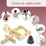 Cargar imagen en el visor de la galería, Kit de Masaje Corporal 5 en 1. Masajeadores de Madera para Reflexología Podal, Fascitis Plantar, Masaje de Pies, Celulitis y Masaje Muscular
