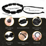 Cargar imagen en el visor de la galería, Pulsera de Turmalina Negra Semipulida Hecha a Mano con Piedras Naturales. Pulsera de Protección contra Malas Energías. Unisex.
