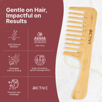 Load image into Gallery viewer, Peine de Puas Anchas de Madera [Grande]. Desenredante, Anti Frizz, Peine Pelo Rizado, Antiencrespamiento. Curly, Rizos y Todo Tipo de Pelo. Ideal para Pelo Denso. Cepillo Bambu Pelo
