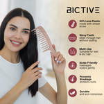 Load image into Gallery viewer, Peine Con Púas Anchas Onduladas para Cabello Ondulado, Rizo, Largo y Grueso. Desenredante, Definidor de Rizos, Peine Pelo Rizo, Antitirones, Método Curly. Con Dientes Anchos que Reducen Nudos.
