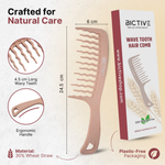 Load image into Gallery viewer, Peine Con Púas Anchas Onduladas para Cabello Ondulado, Rizo, Largo y Grueso. Desenredante, Definidor de Rizos, Peine Pelo Rizo, Antitirones, Método Curly. Con Dientes Anchos que Reducen Nudos.
