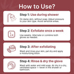 Cargar imagen en el visor de la galería, Kit de 2 Guantes Exfoliantes Corporales de Fibras Naturales. Para Eliminar Piel Muerta y Tener Piel Suave y Luminosa. Manopla Exfoliante, Guantes de Crin para la Ducha. Suave e Intenso

