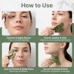 Cargar imagen en el visor de la galería, Set Premium de 2 Piedras Gua Sha para Masaje Facial de Jade Verde Auténtico. Masajeador Facial, Tonifica la Piel, Guasha Facial, Gua-Sha de Drenaje Linfático para la Cara, Cuello y Escote.
