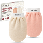 Load image into Gallery viewer, Set de 2 Guantes Exfoliantes Corporales para la Ducha Fabricados en Fibras de Origen Vegetal. Guante de Crin para Eliminar Piel Muerta. Manopla Kessa Hammam, Mejora la Apariencia de la Piel
