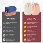 Load image into Gallery viewer, Set de 2 Guantes Exfoliantes Corporales para la Ducha Fabricados en Fibras de Origen Vegetal. Guante de Crin para Eliminar Piel Muerta. Manopla Kessa Hammam, Mejora la Apariencia de la Piel
